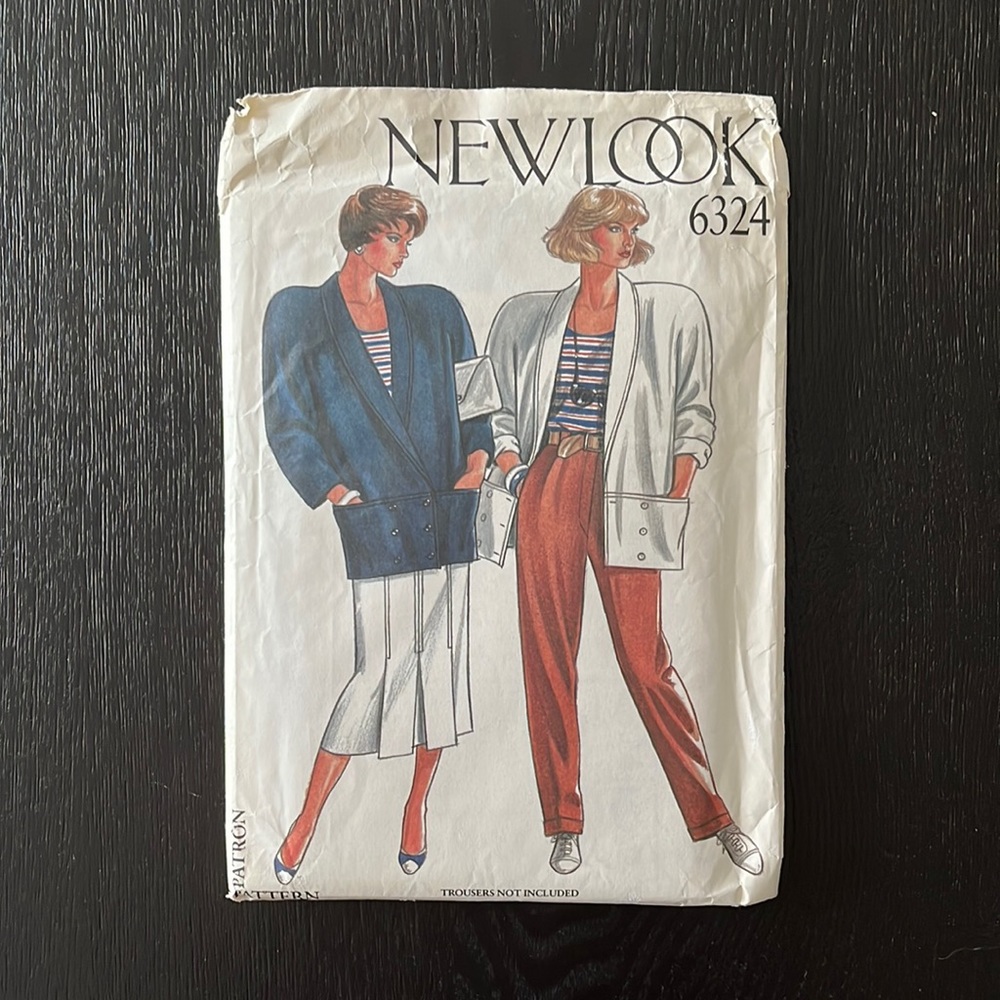 Vintage Jacket Sewing Pattern: New Look